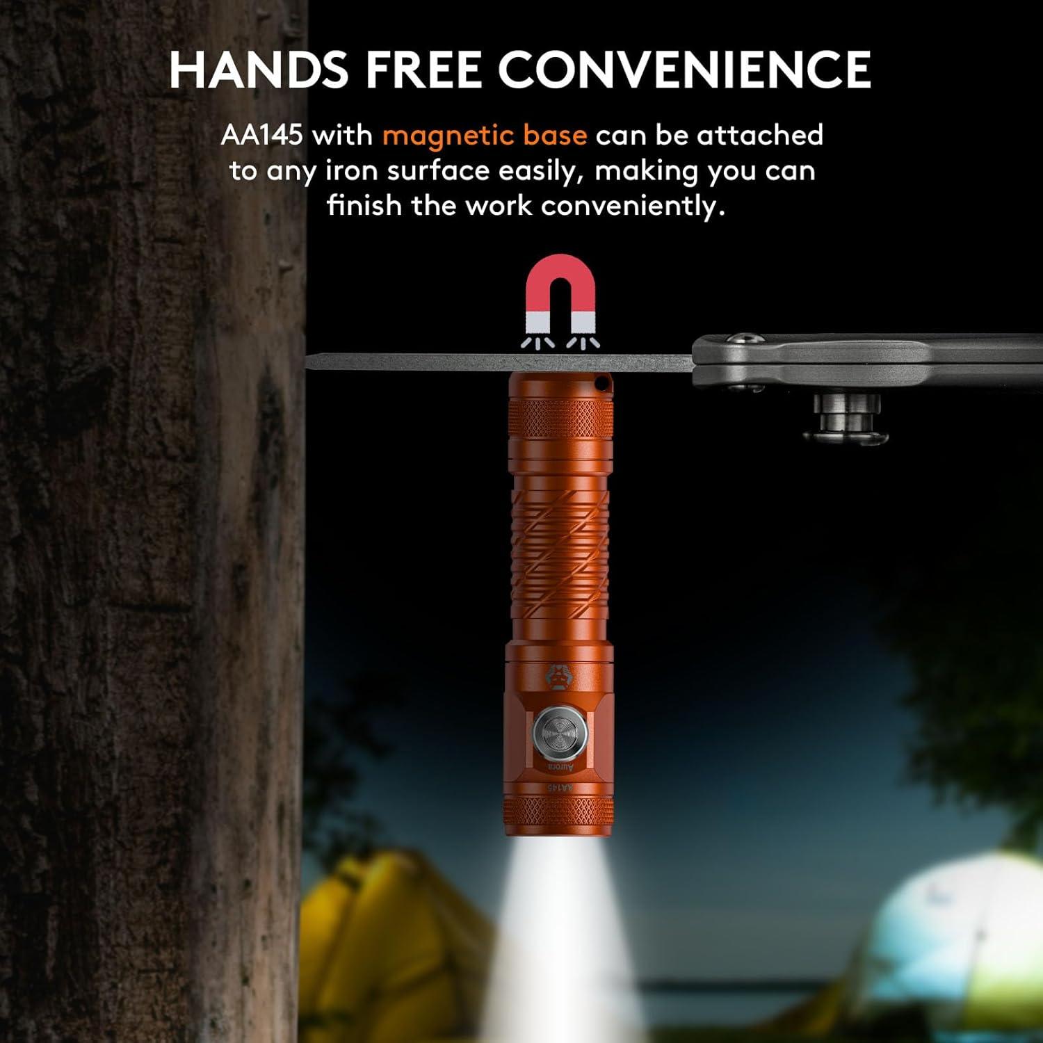 Linterna EDC RovyVon AA145 Recargable 800 Lúmenes USB-C