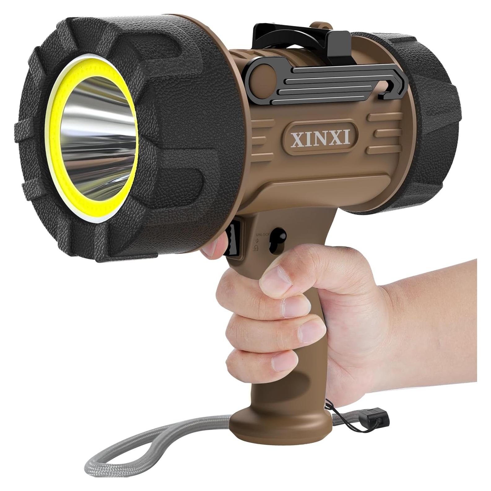 Linterna Recargable XINXI IP67 con Luz COB y 6 Modos