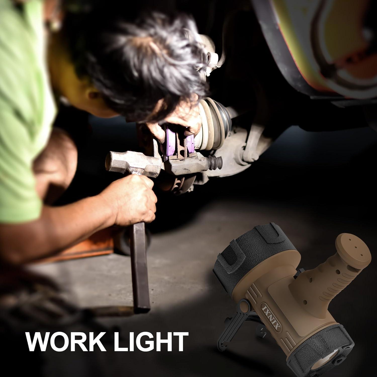 Linterna Recargable XINXI IP67 con Luz COB y 6 Modos