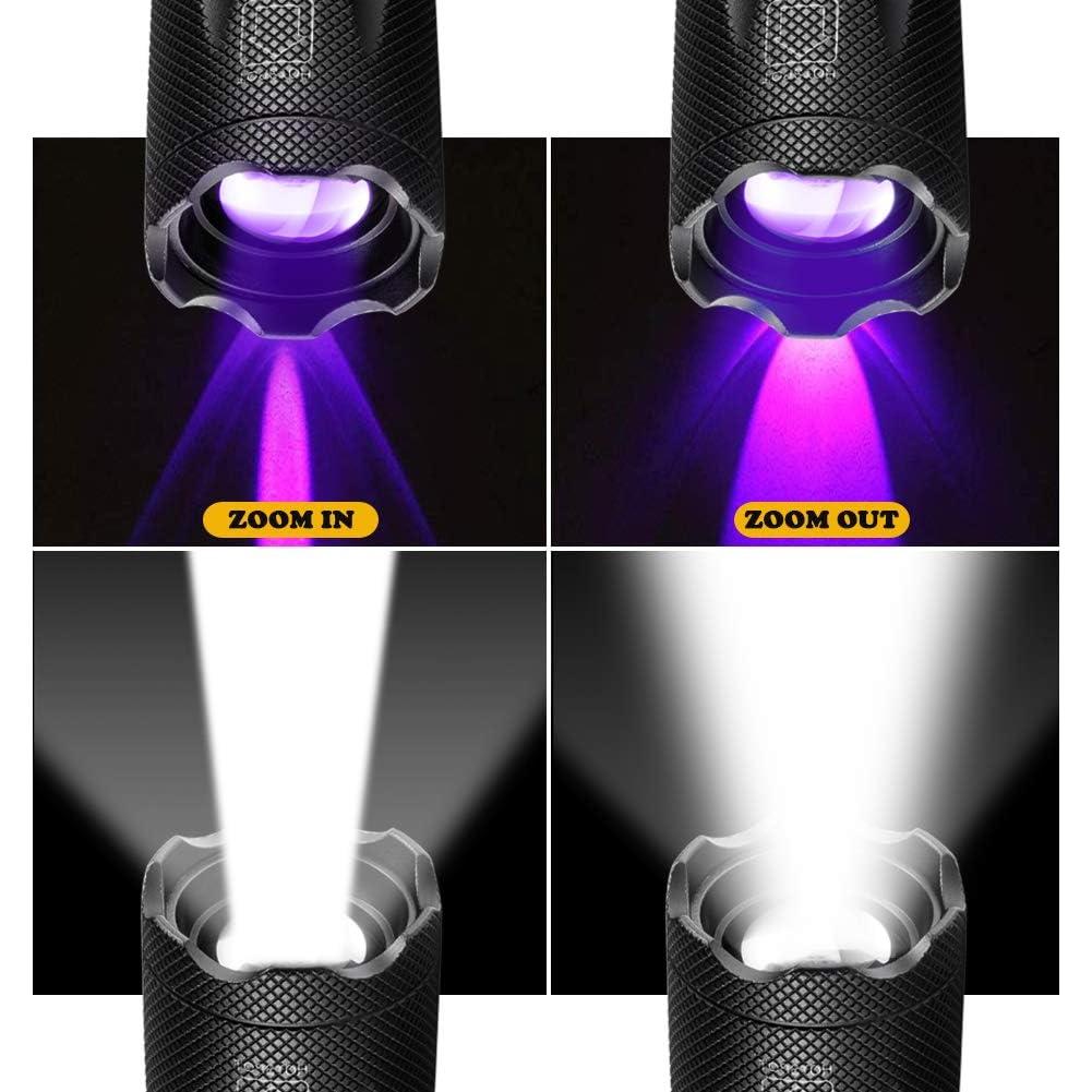 Linterna UV DaskFire 2 en 1 LED 395nm 500LM 4 Modos