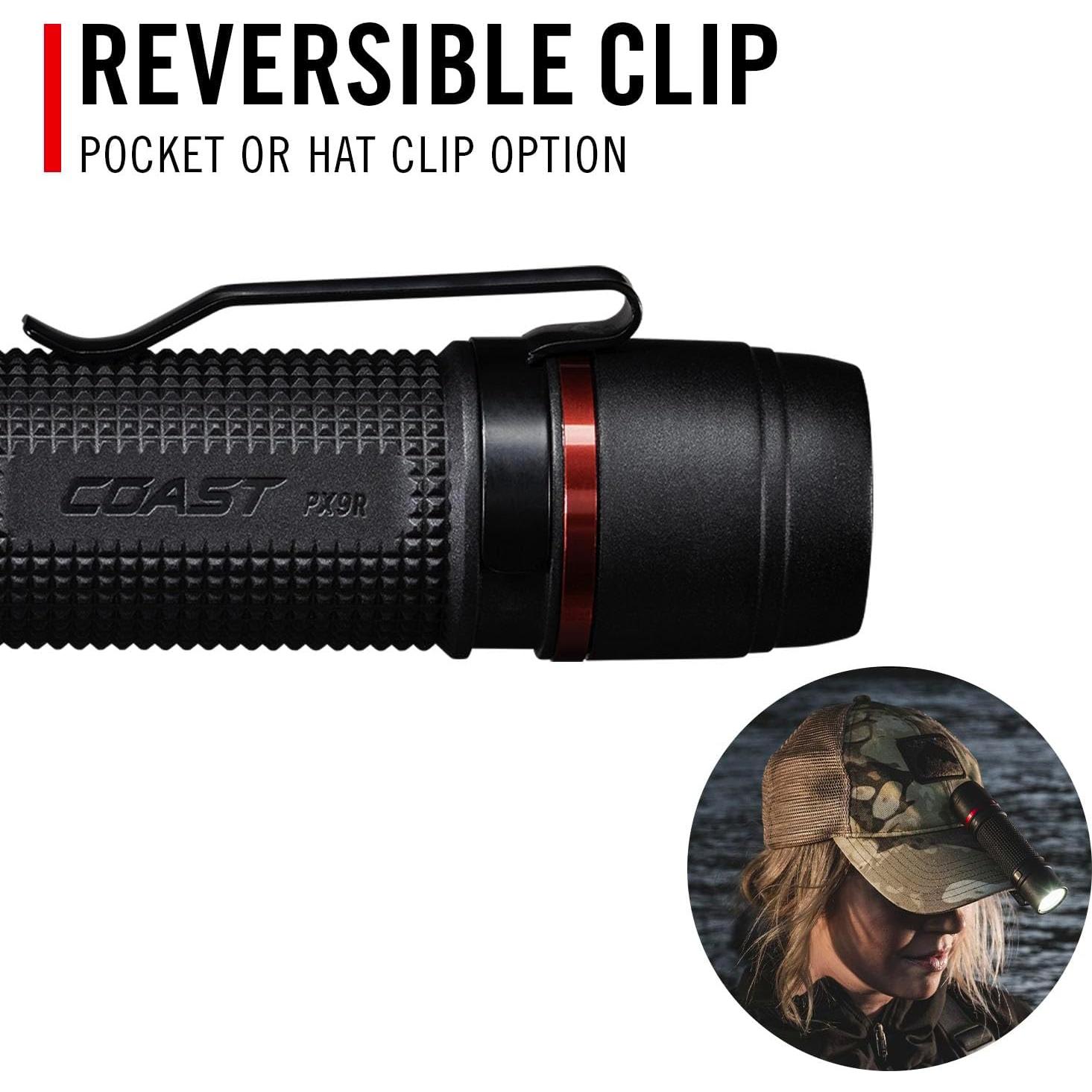 Linterna LED Recargable Coast PX9R 1000 Lúmenes Doble Óptica