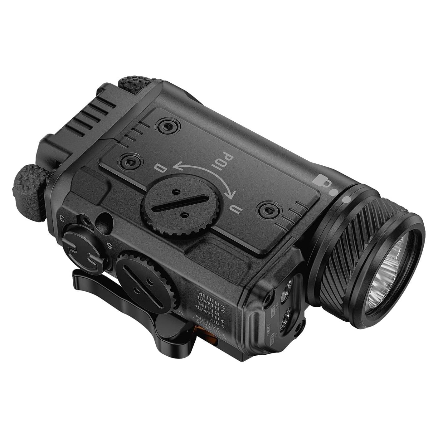 Linterna Montada en Riel RovyVon GL4 Pro 400 Lúmenes IR IP68