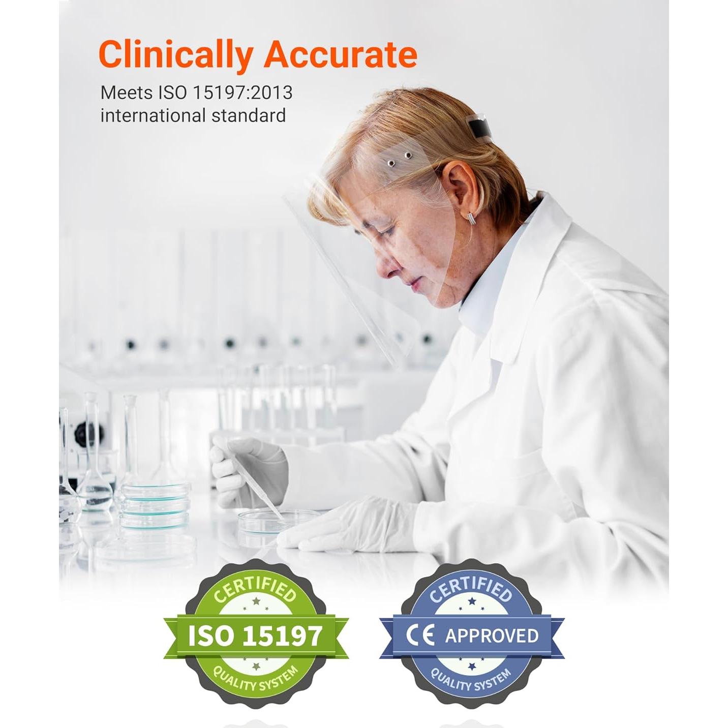 Kit de Monitor de Glucosa iHealth Acacia - 100 Tiras y Lancetas