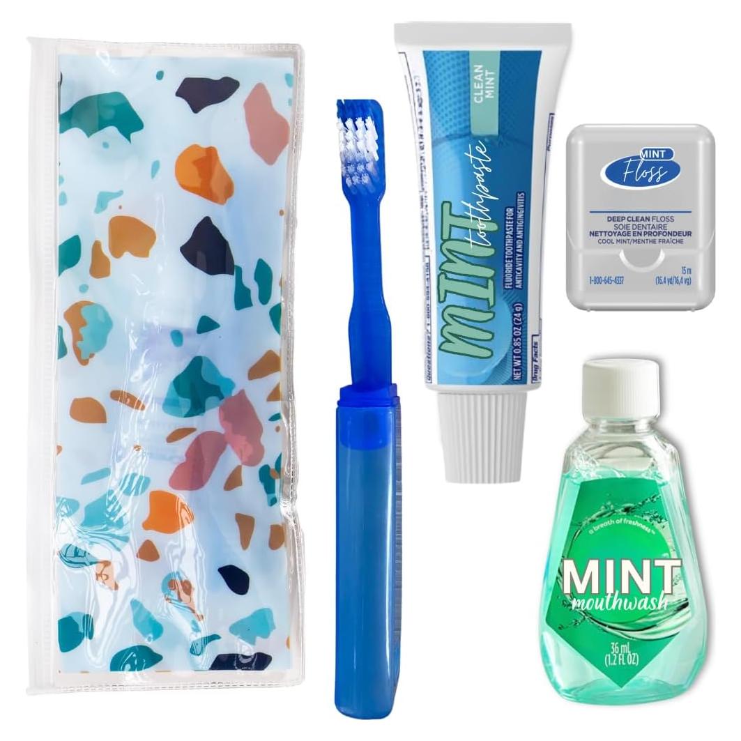 Kit de Viaje Dental Spark Dental Co - Cepillo, Pasta y Hilo