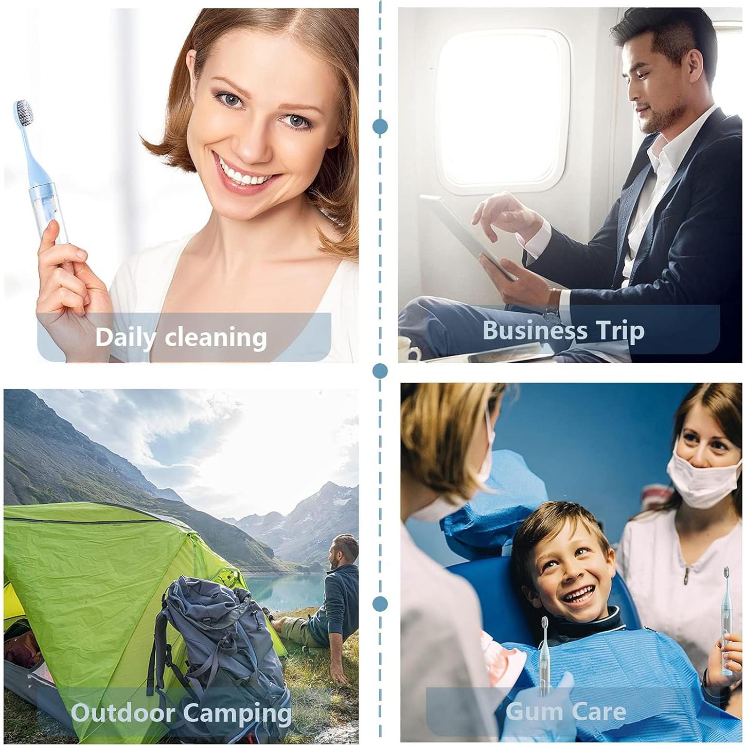Kit de Cepillo de Dientes de Viaje 2 Piezas Hongchuanglai