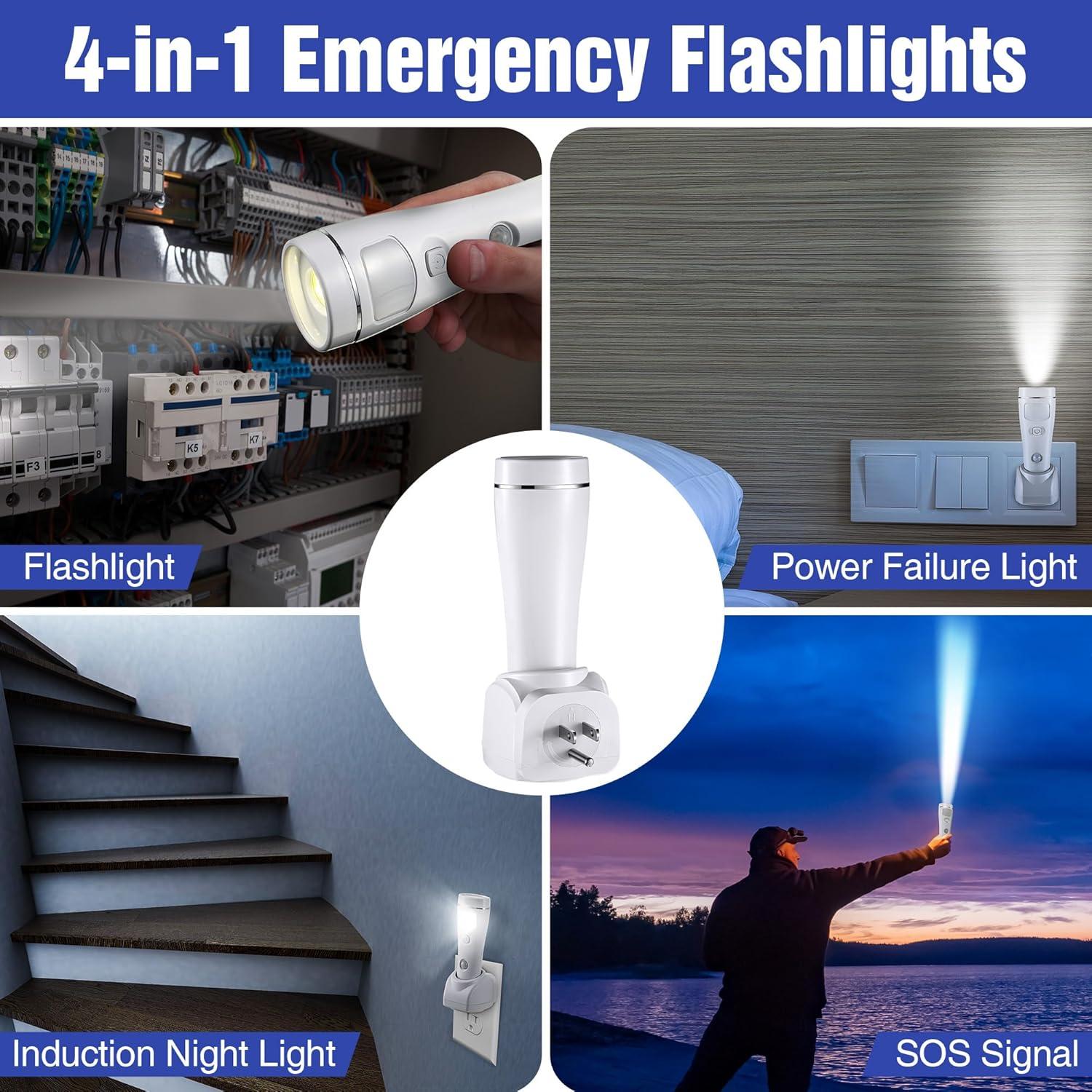 Linternas LED de Emergencia Enhon 4 en 1 - Paquete de 3