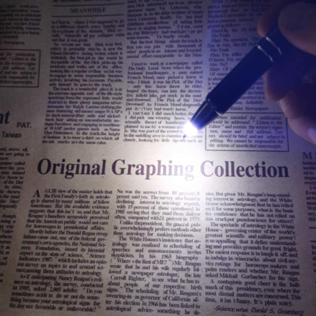 Bolígrafo Penyeah con Luz LED - 2 Unidades, Blanco