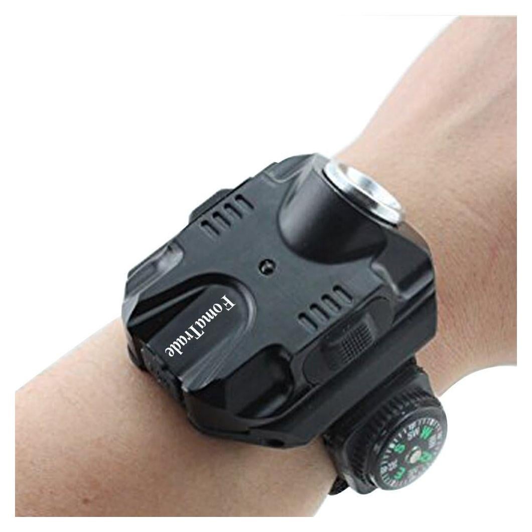 Linterna de Muñeca Fomatrade LED Recargable IPX7 Negra