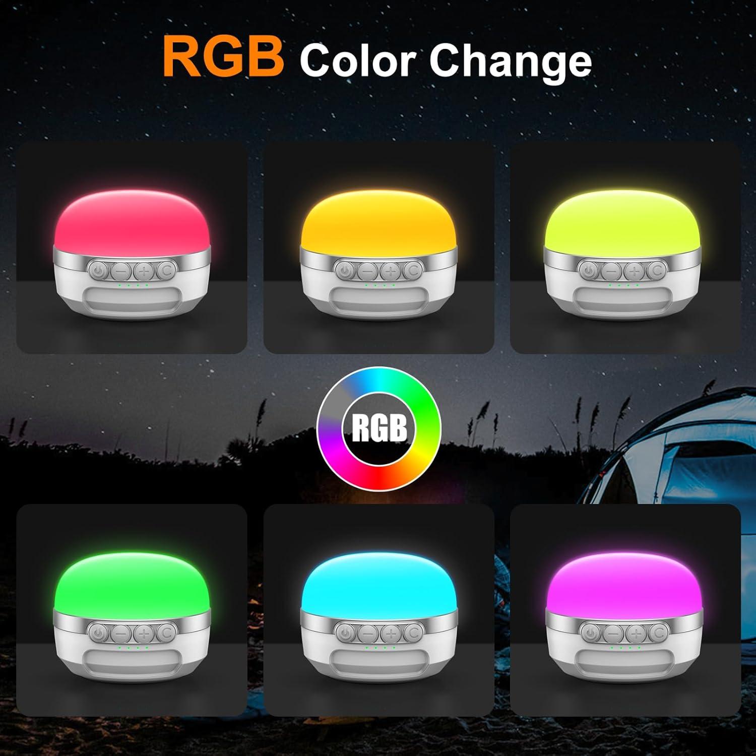 Linterna de Camping LED ZMNT 1400LM Recargable 10400mAh