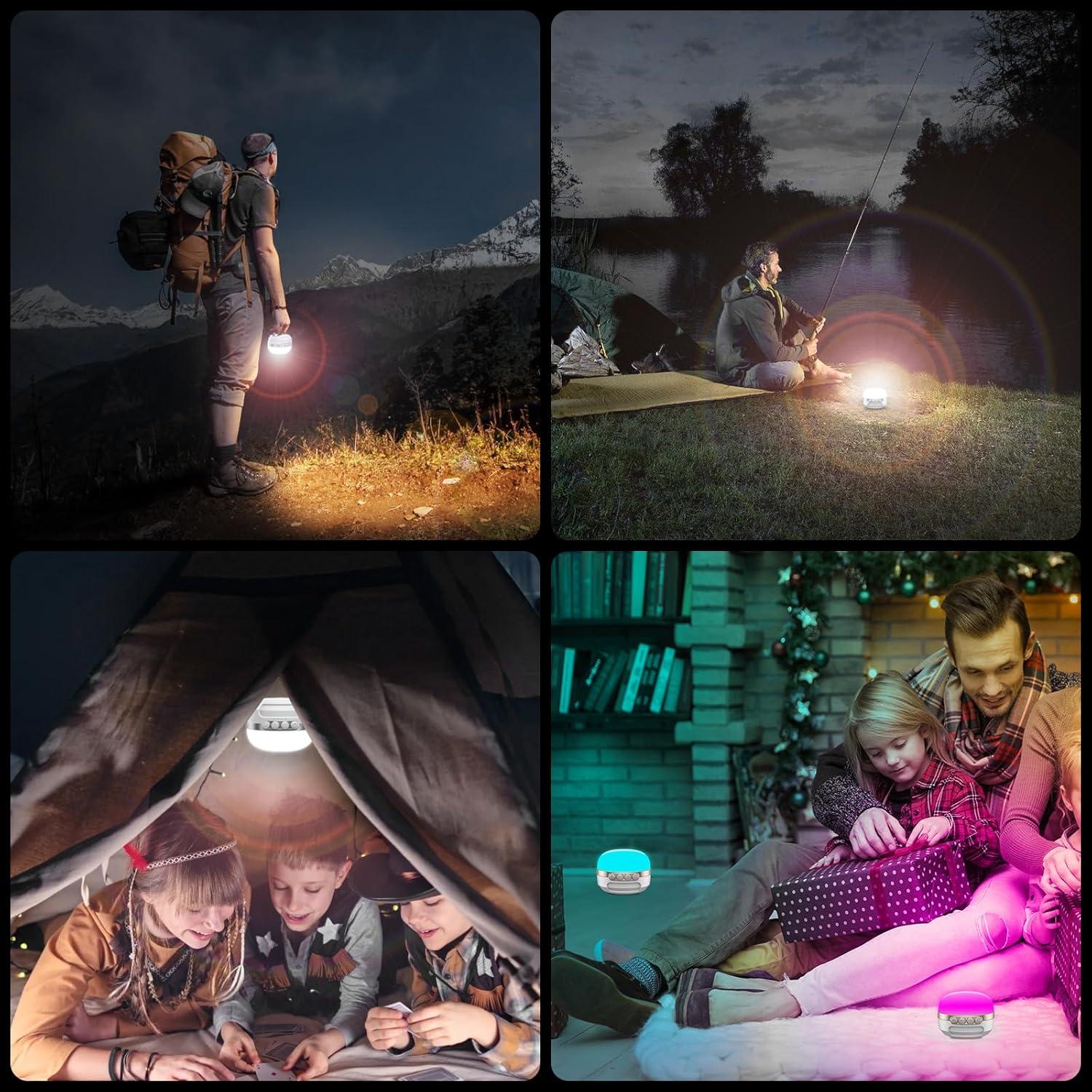 Linterna de Camping LED ZMNT 1400LM Recargable 10400mAh