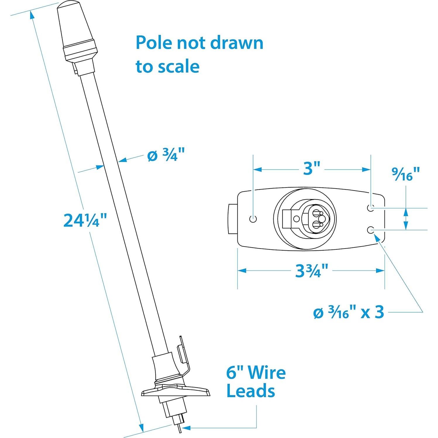 Luz LED Blanca Todo-Round Seachoice 61.6 cm Plegable