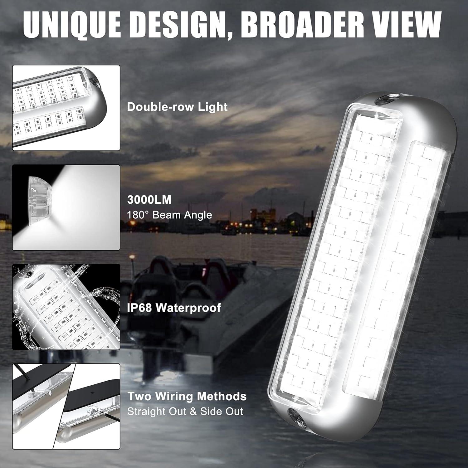 Luces LED Submarinas BASIKER BS4 3000LM IP68 Acero Inoxidable