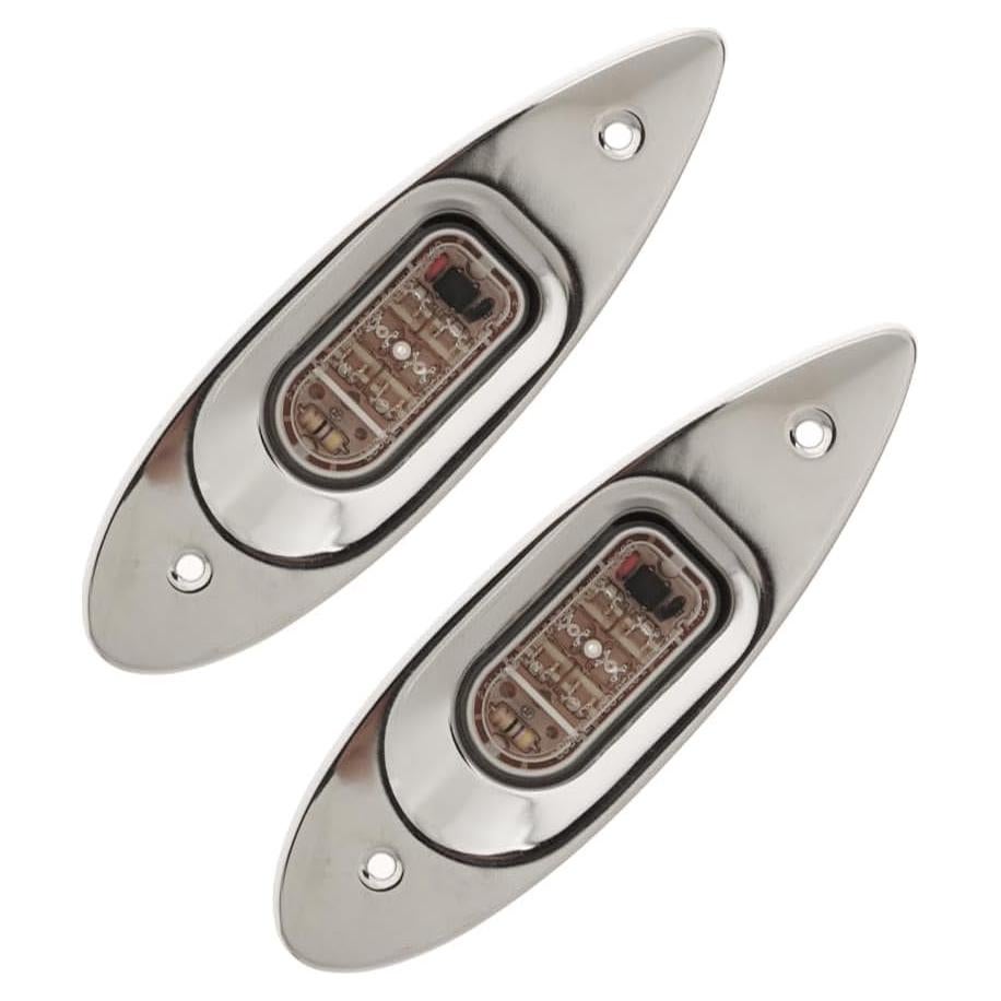 Luces LED de proa SeaSense rojas y verdes impermeables