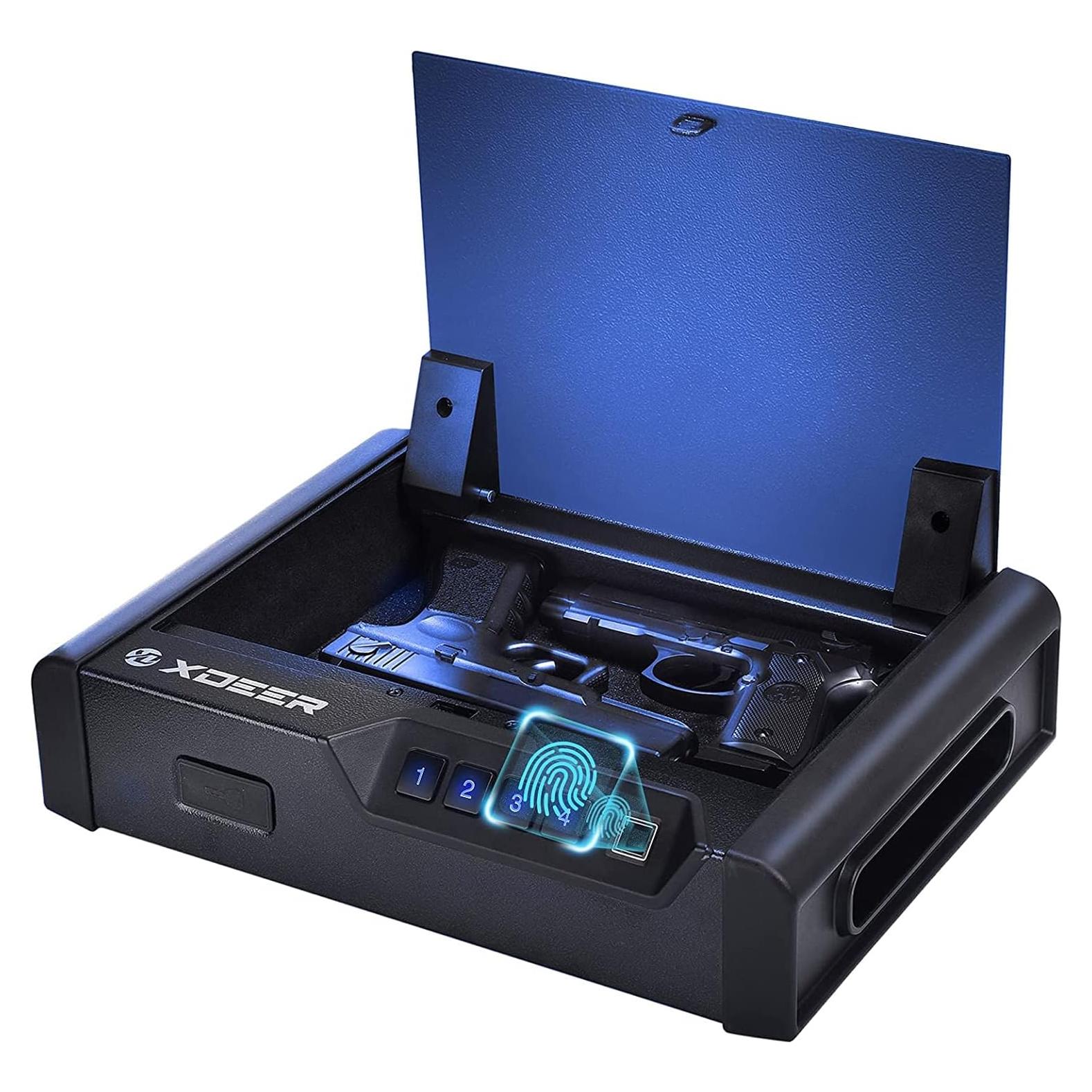 Caja Fuerte Biométrica XDeer S10 para Pistolas - Acceso Rápido