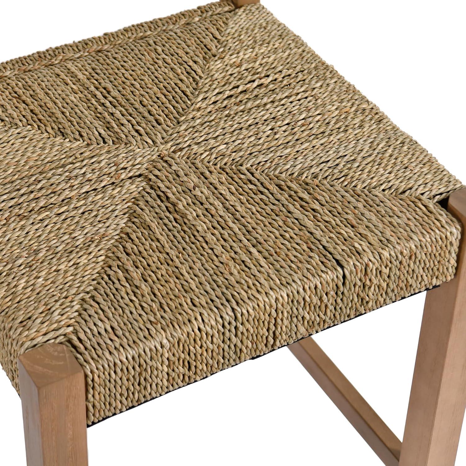 Conjunto de 4 Taburetes de Bar DUHOME de Ratan 60.96 cm