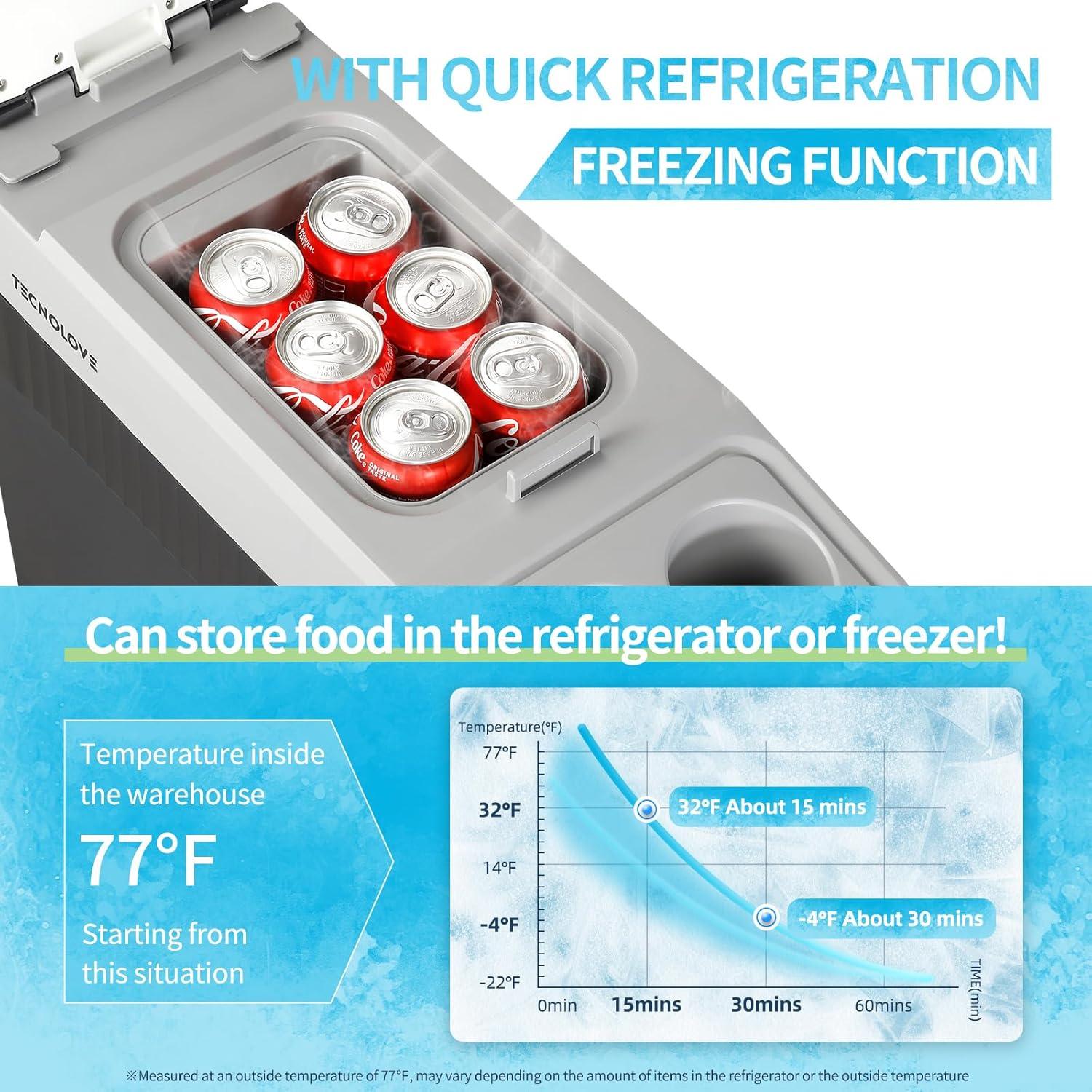 Nevera Portátil Eléctrica Tecnolove 18L 12V/110V para Coche