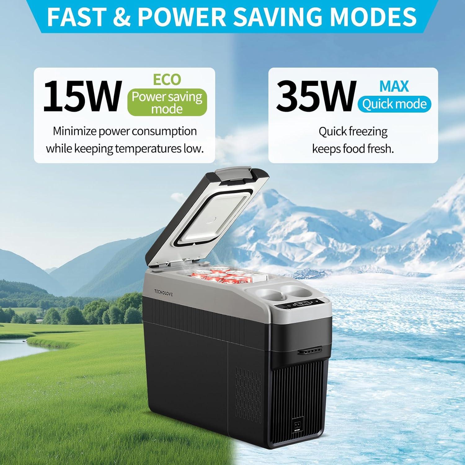 Nevera Portátil Eléctrica Tecnolove 18L 12V/110V para Coche