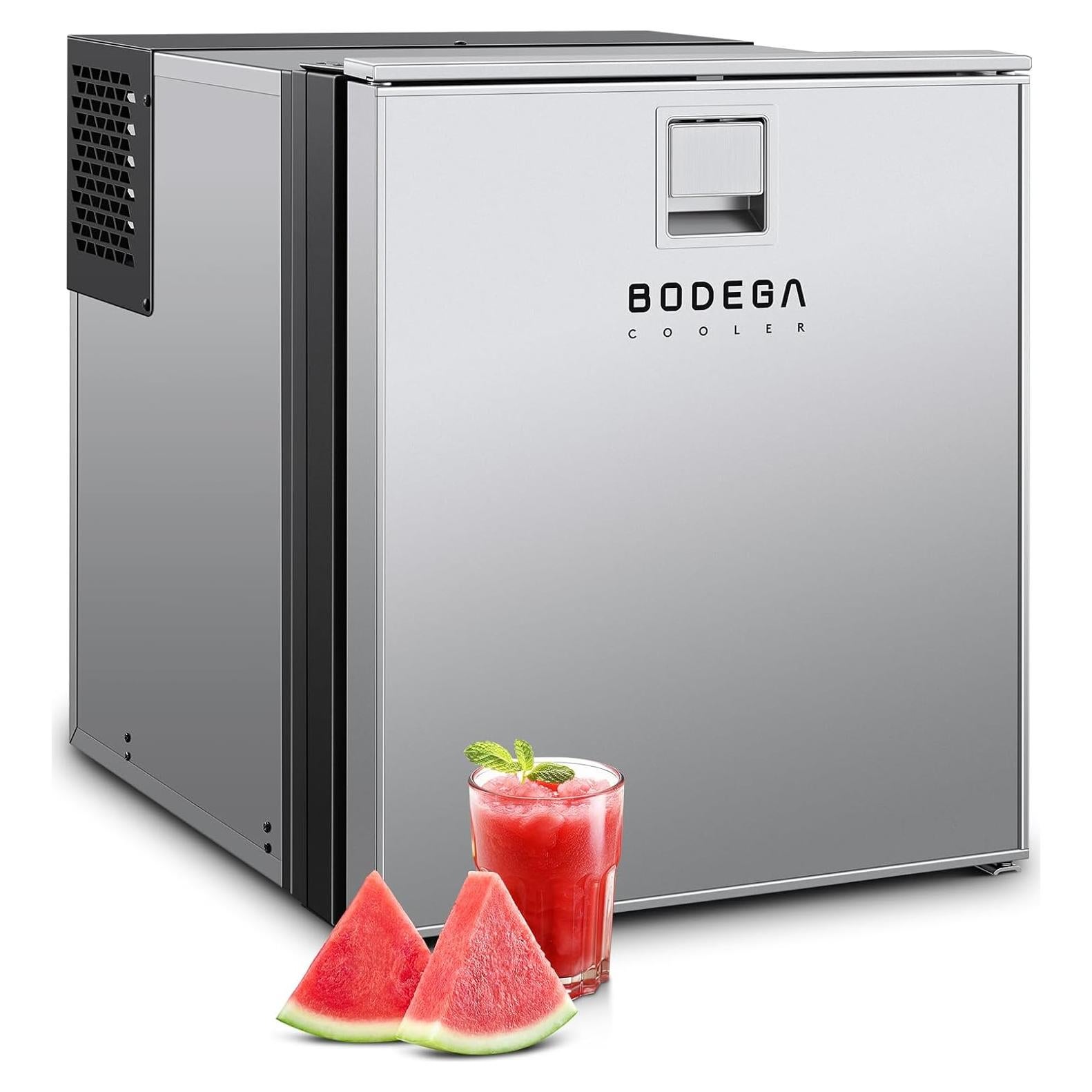 Refrigerador Portátil BODEGACOOLER 60L 12V Doble Modo Plata