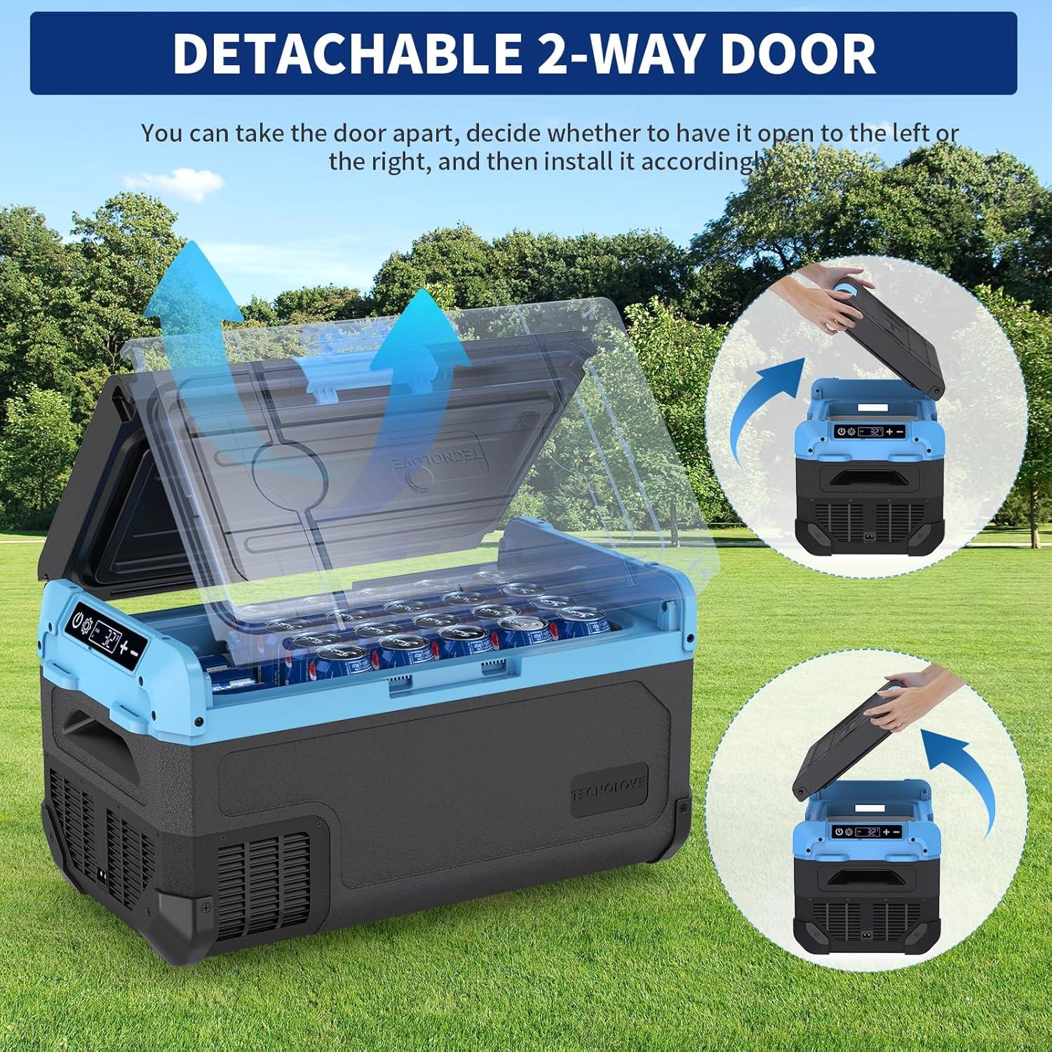 Refrigerador Portátil Tecnolove 20L - Enfriamiento Rápido - Azul