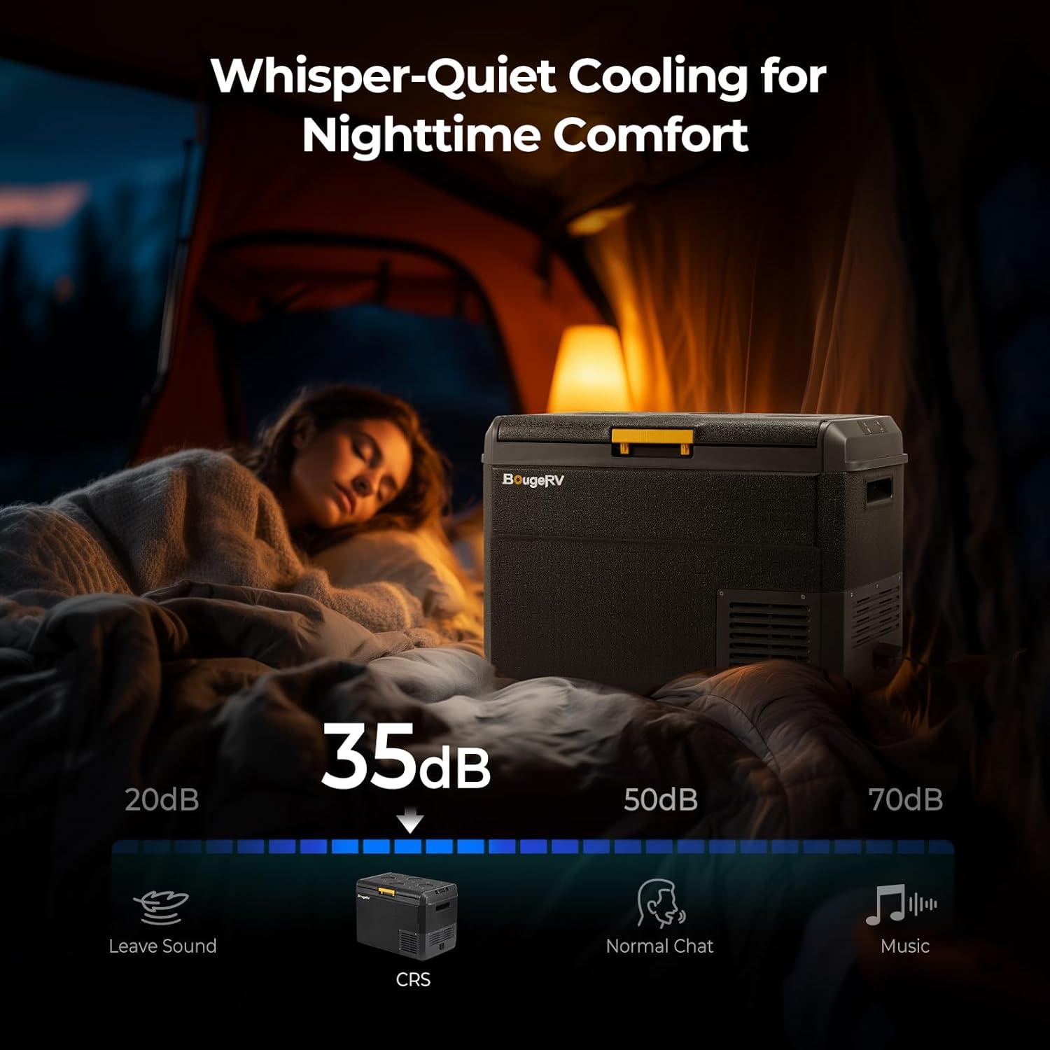 Refrigerador Portátil BougeRV CRS 42QT -20 a 20°C 12V/24V