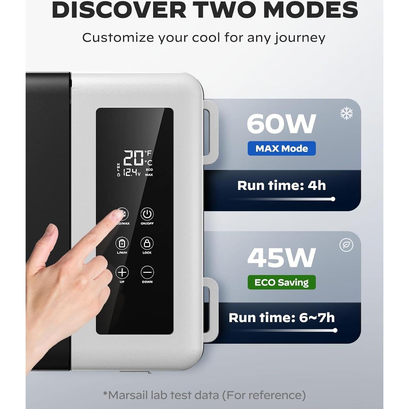 Refrigerador de Auto Marsail MSCAF02B-32, 32QT, Negro