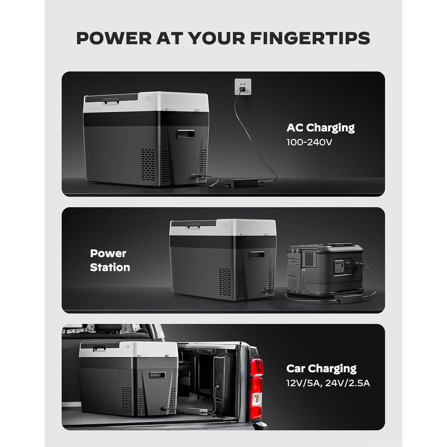 Refrigerador de Auto Marsail MSCAF02B-32, 32QT, Negro