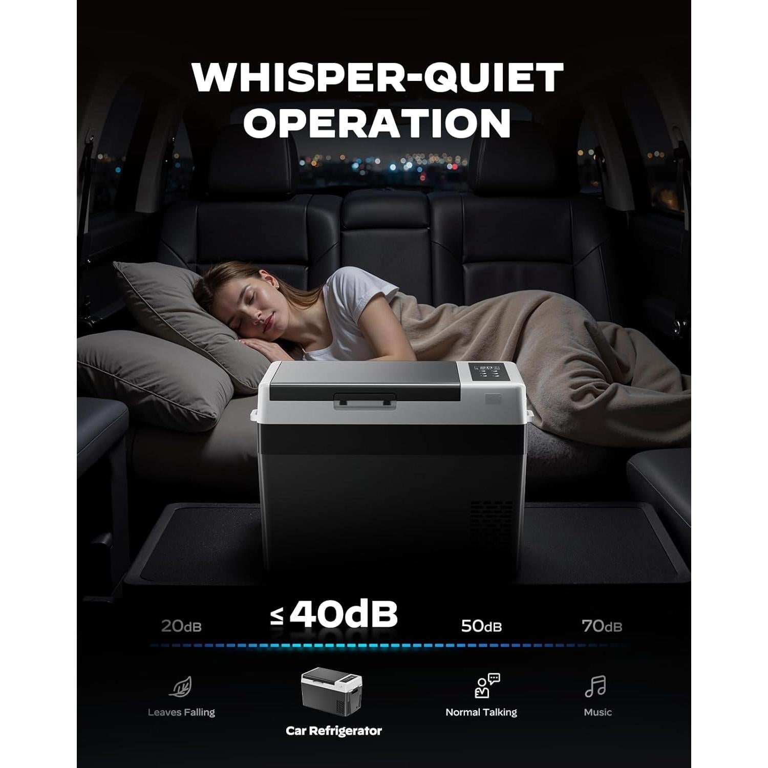 Refrigerador de Auto Marsail MSCAF02B-32, 32QT, Negro