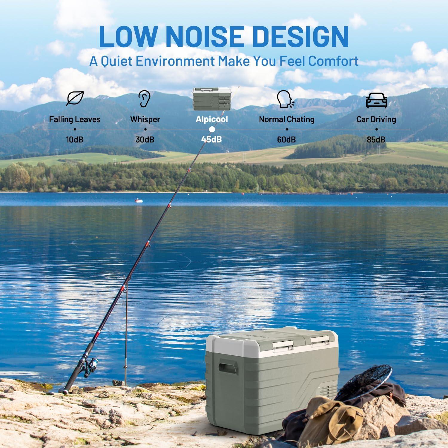 Refrigerador Portátil Alpicool NLS45 31.3L 12V Doble Zona