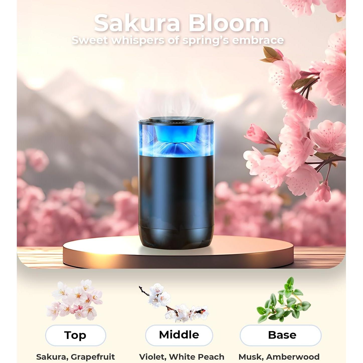 Ambientador de Aire para Autos Hitolza - Flor de Sakura, 6 Meses