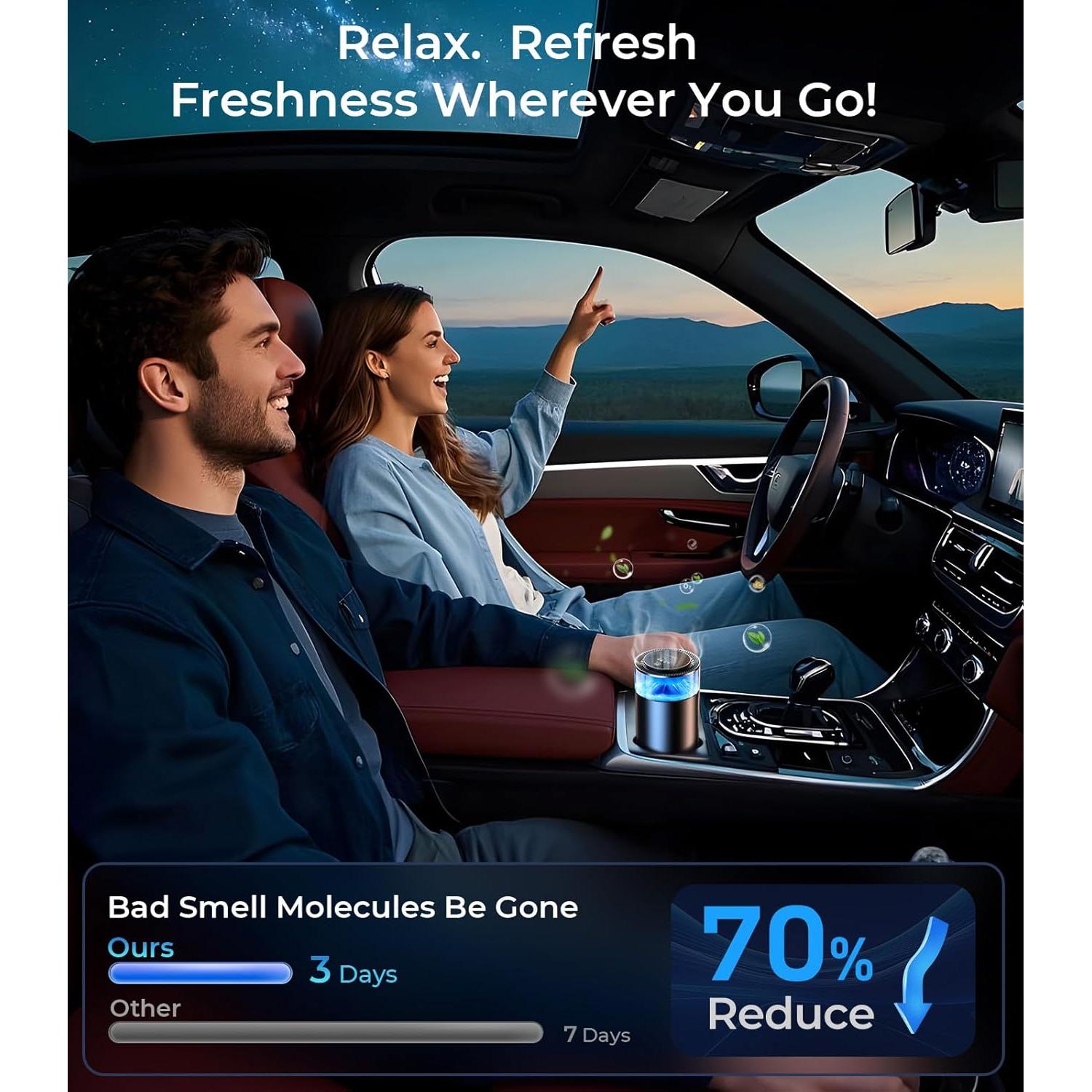 Ambientador de Aire para Autos Hitolza - Flor de Sakura, 6 Meses