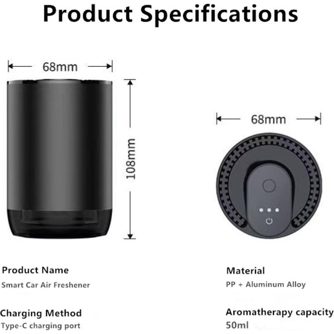 Ambientador de Coche Inteligente ZYCZFC 50ML Aromaterapia Shangri-La