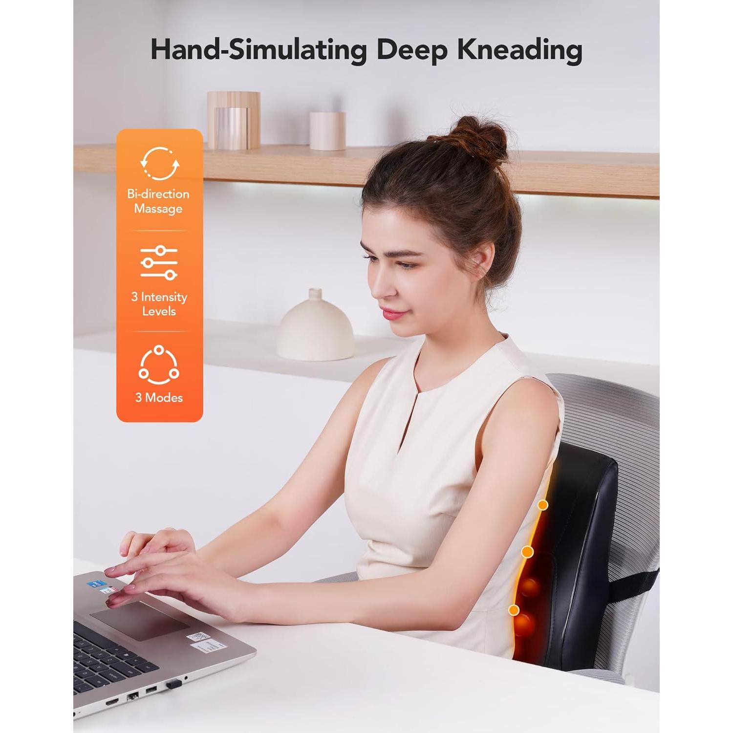 Masajeador de Espalda y Cuello COPYJOY C7 con Calor 3D