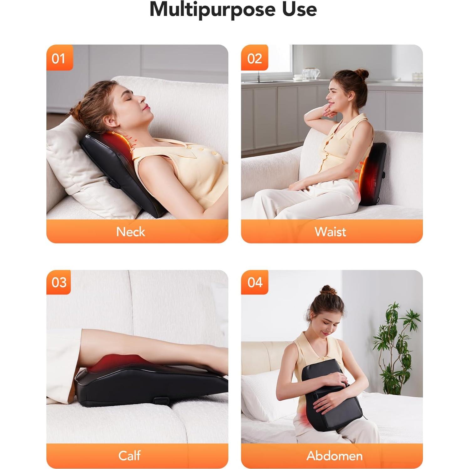 Masajeador de Espalda y Cuello COPYJOY C7 con Calor 3D