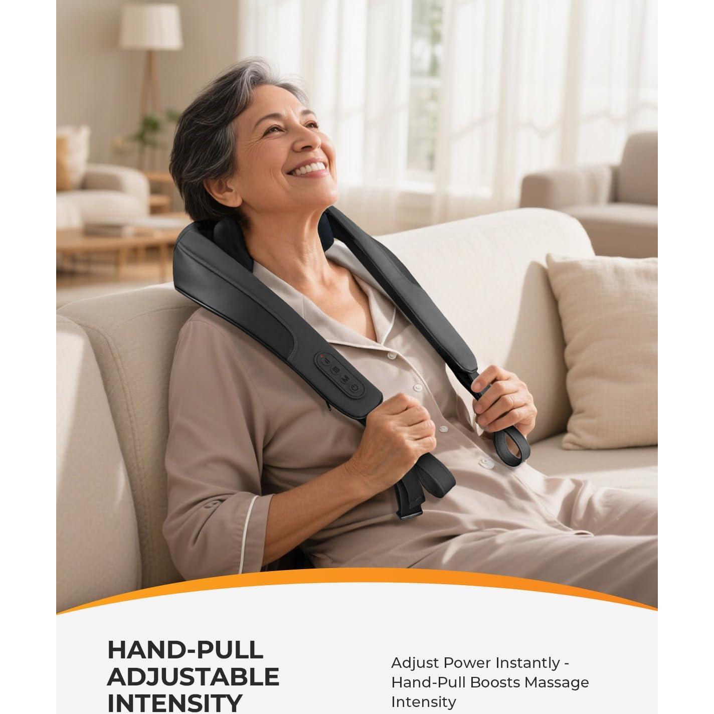 Masajeador de Cuello Inalámbrico CooCoCo con Calor 6D