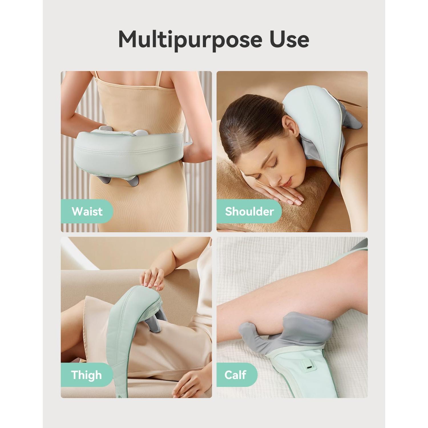 Masajeador de Cuello Inalámbrico Snailax SL-682 con Calor 4D