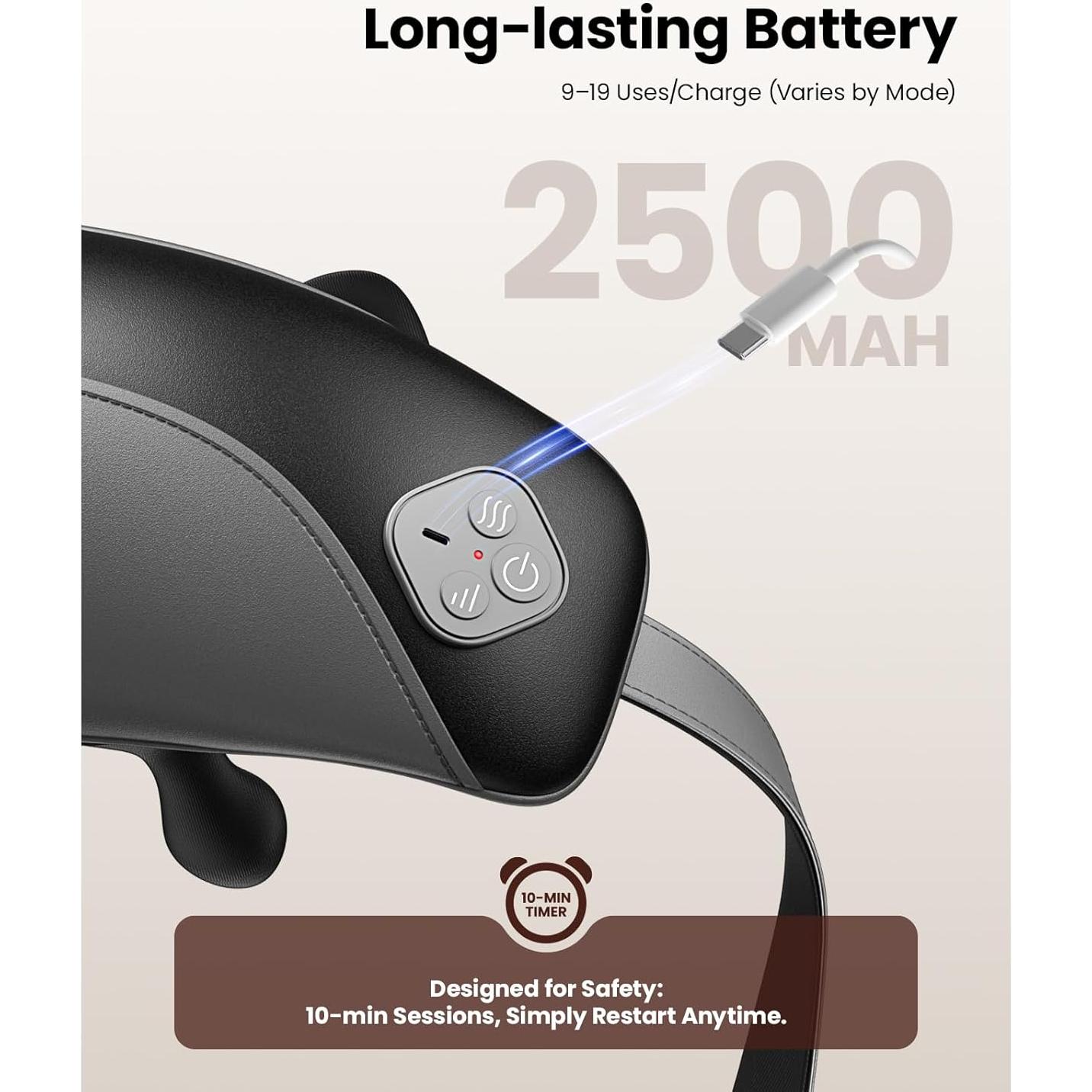 Masajeador de Cuello Shiatsu Bob y Brad 4D con Calor Relajante