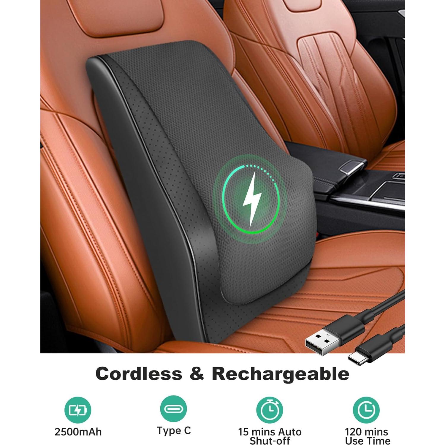 Masajeador de Cuello Shiatsu Snailax SL-128C-2 Inalámbrico con Calor