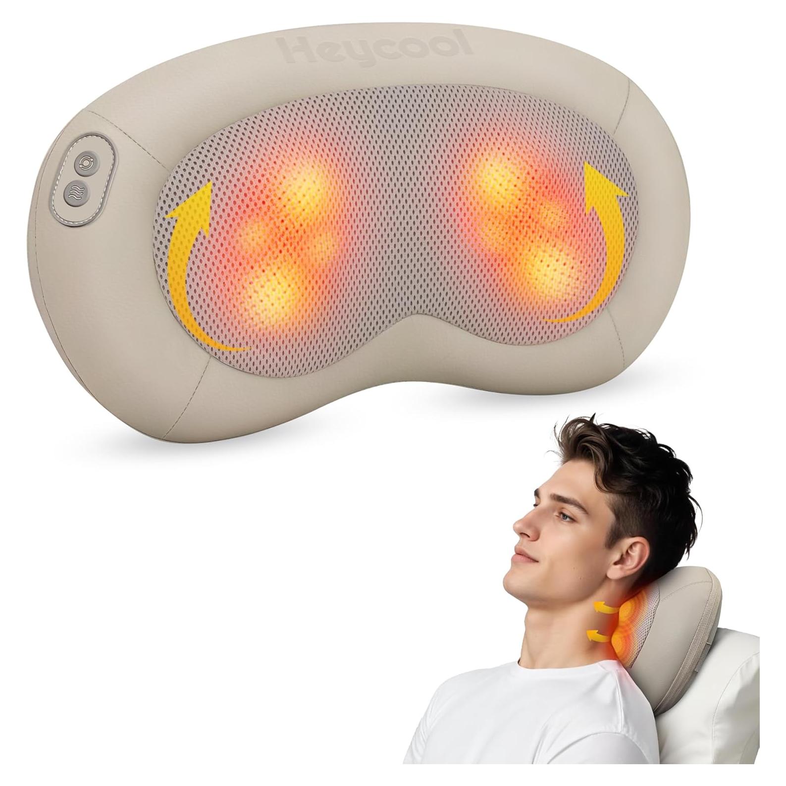 Masajeador de Espalda y Cuello Shiatsu Heycool HY-618 con Calor