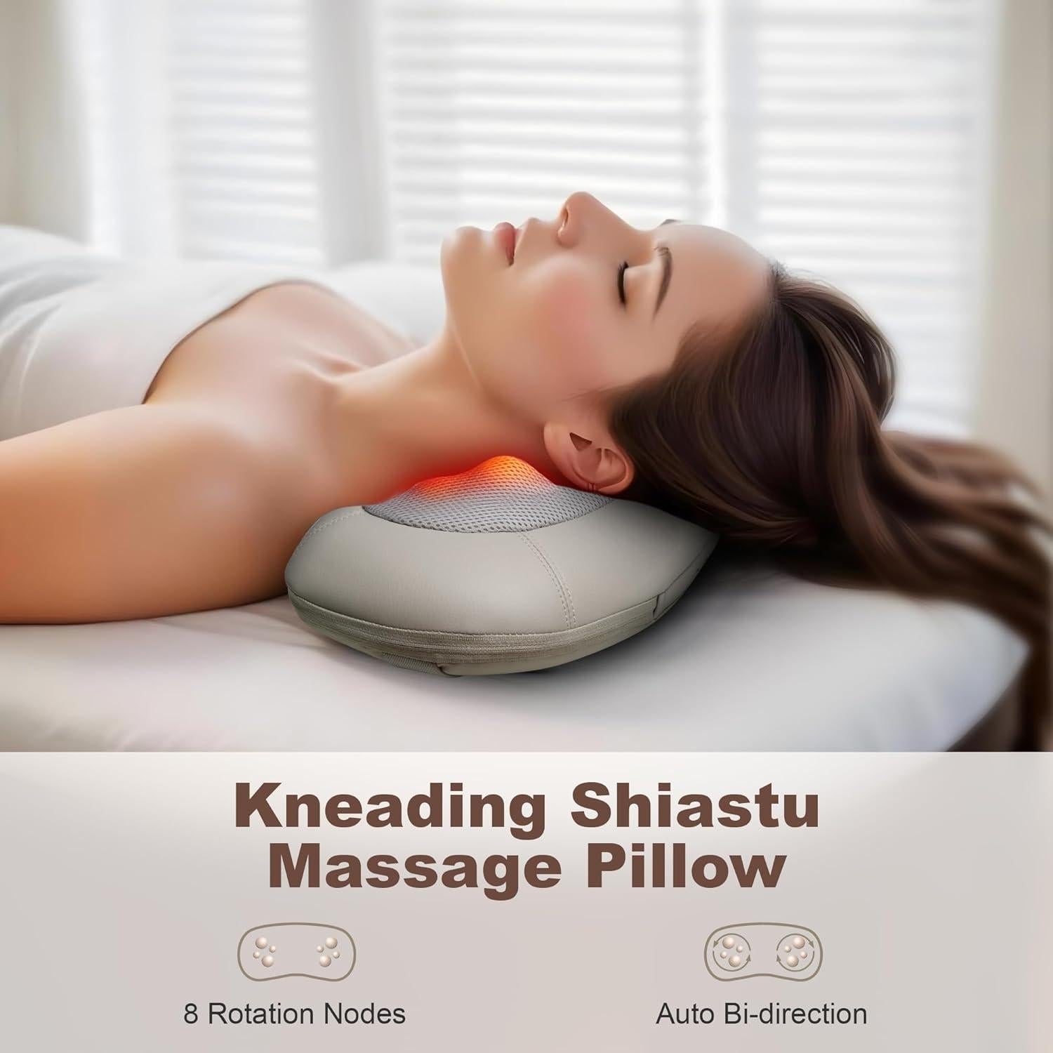 Masajeador de Espalda y Cuello Shiatsu Heycool HY-618 con Calor