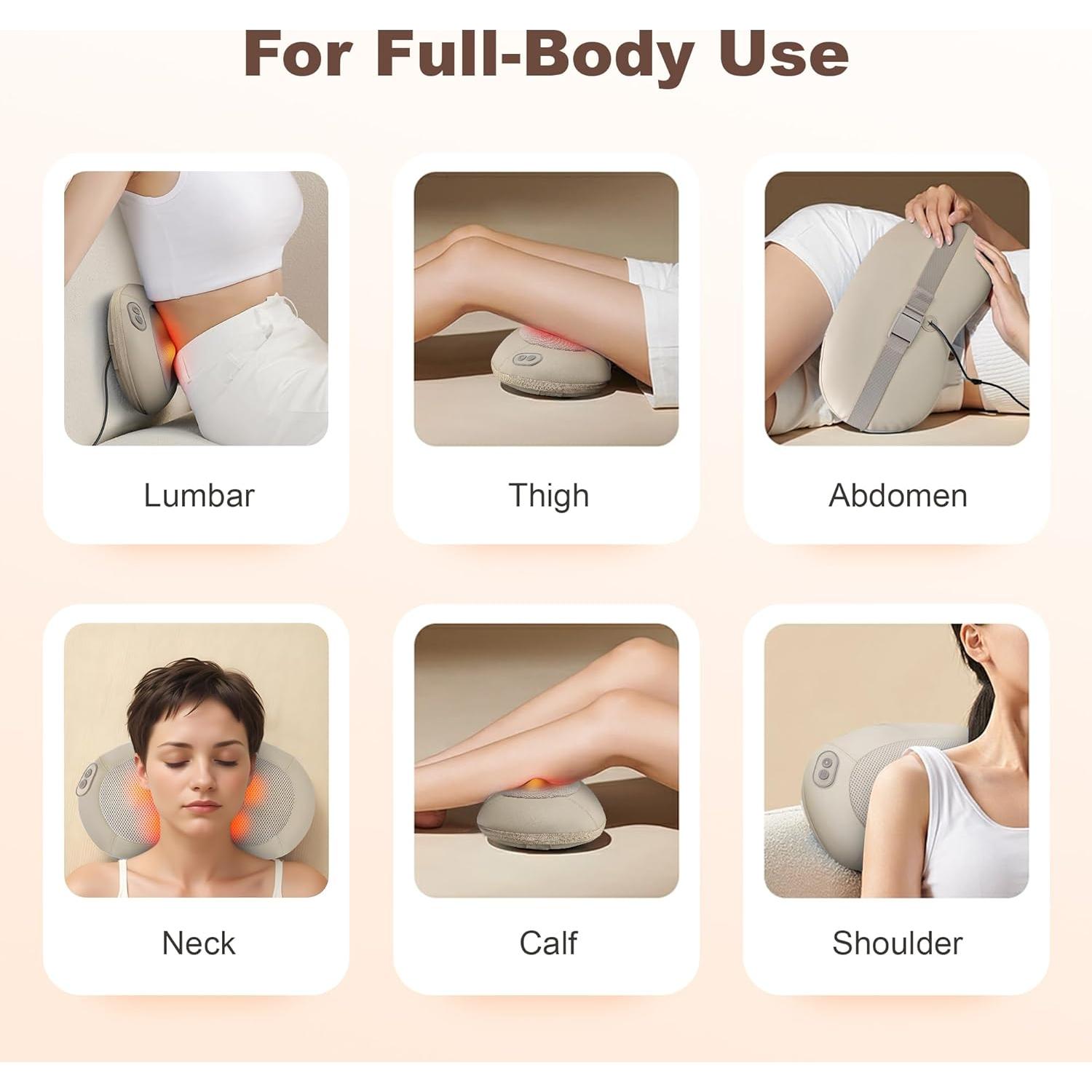 Masajeador de Espalda y Cuello Shiatsu Heycool HY-618 con Calor