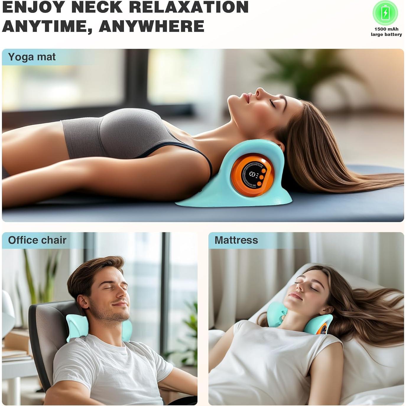 Masajeador de Cuello GYSIEN con Calor y 3 Modos, Alivio Muscular