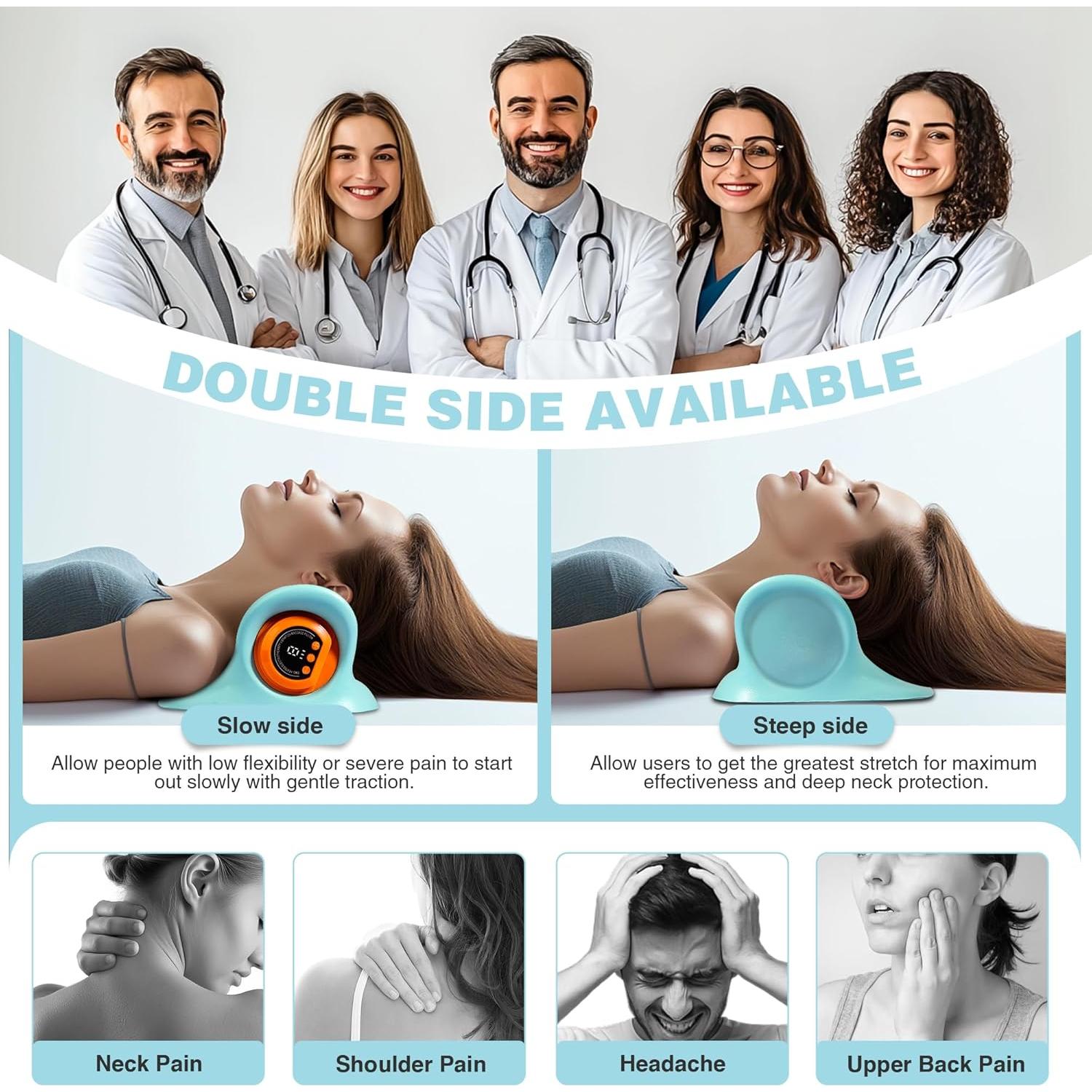 Masajeador de Cuello GYSIEN con Calor y 3 Modos, Alivio Muscular