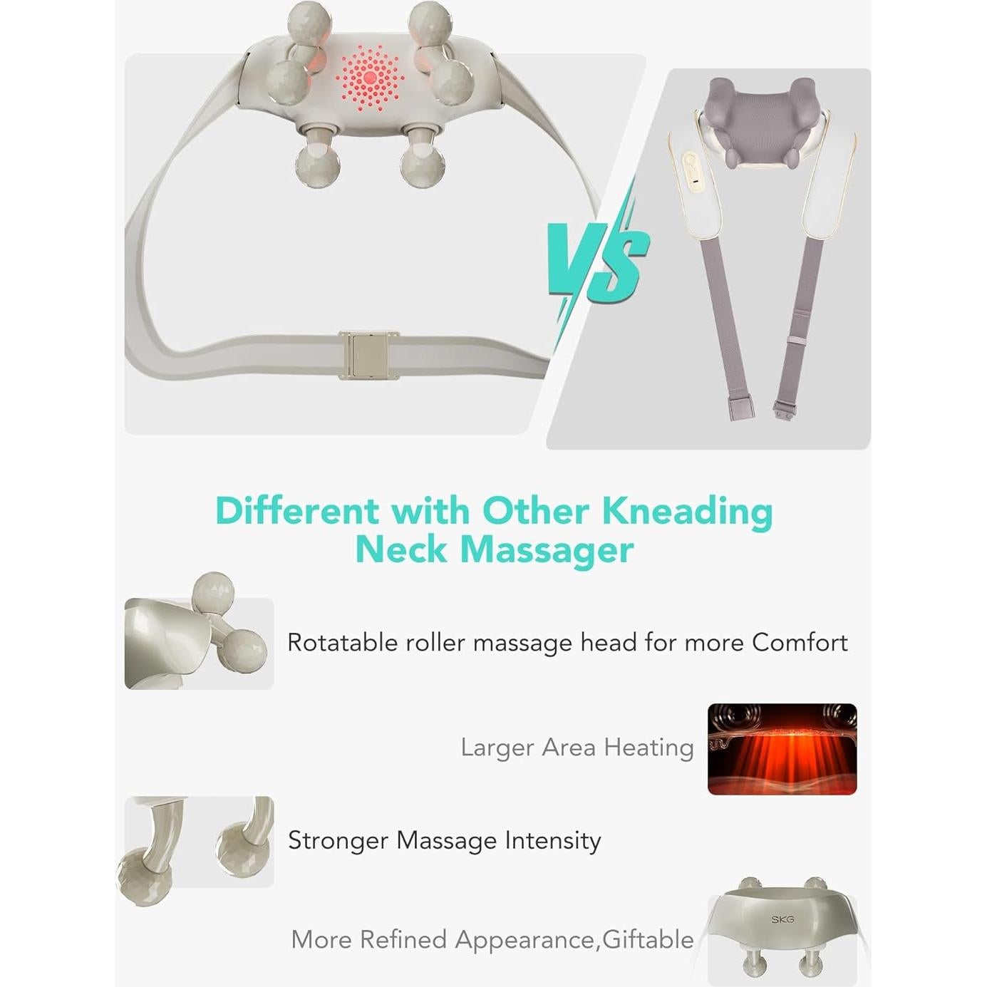 Masajeador de Cuello SKG H7 Ultra Inalámbrico con Calor