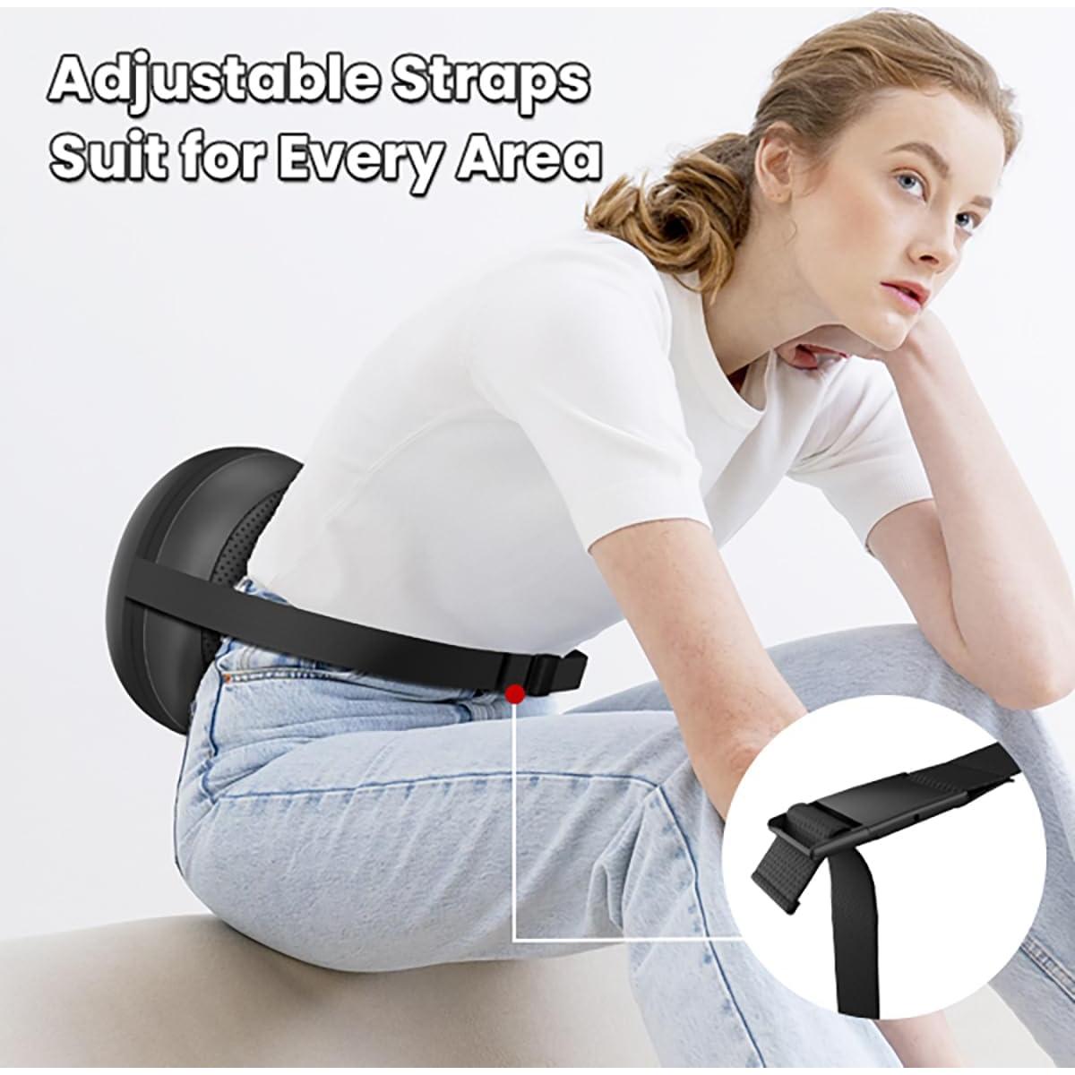 Almohada de Masaje Ajustable Massagease 8 Cabezas Calentada