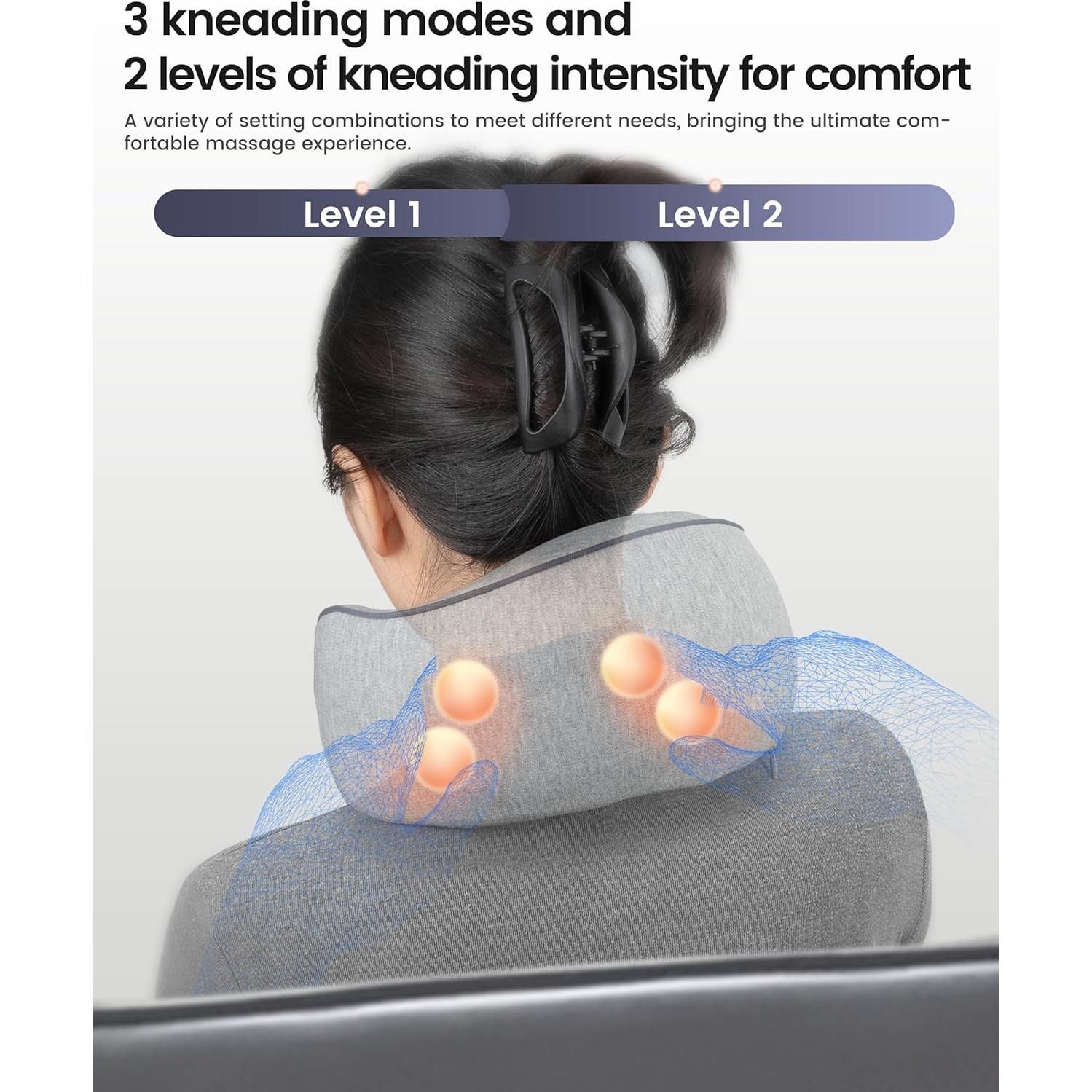 Masajeador de Cuello Inalámbrico CILI CL-6476 con Calor 2500mAh