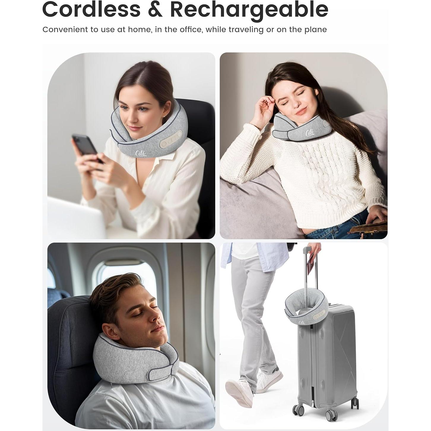 Masajeador de Cuello Inalámbrico CILI CL-6476 con Calor 2500mAh