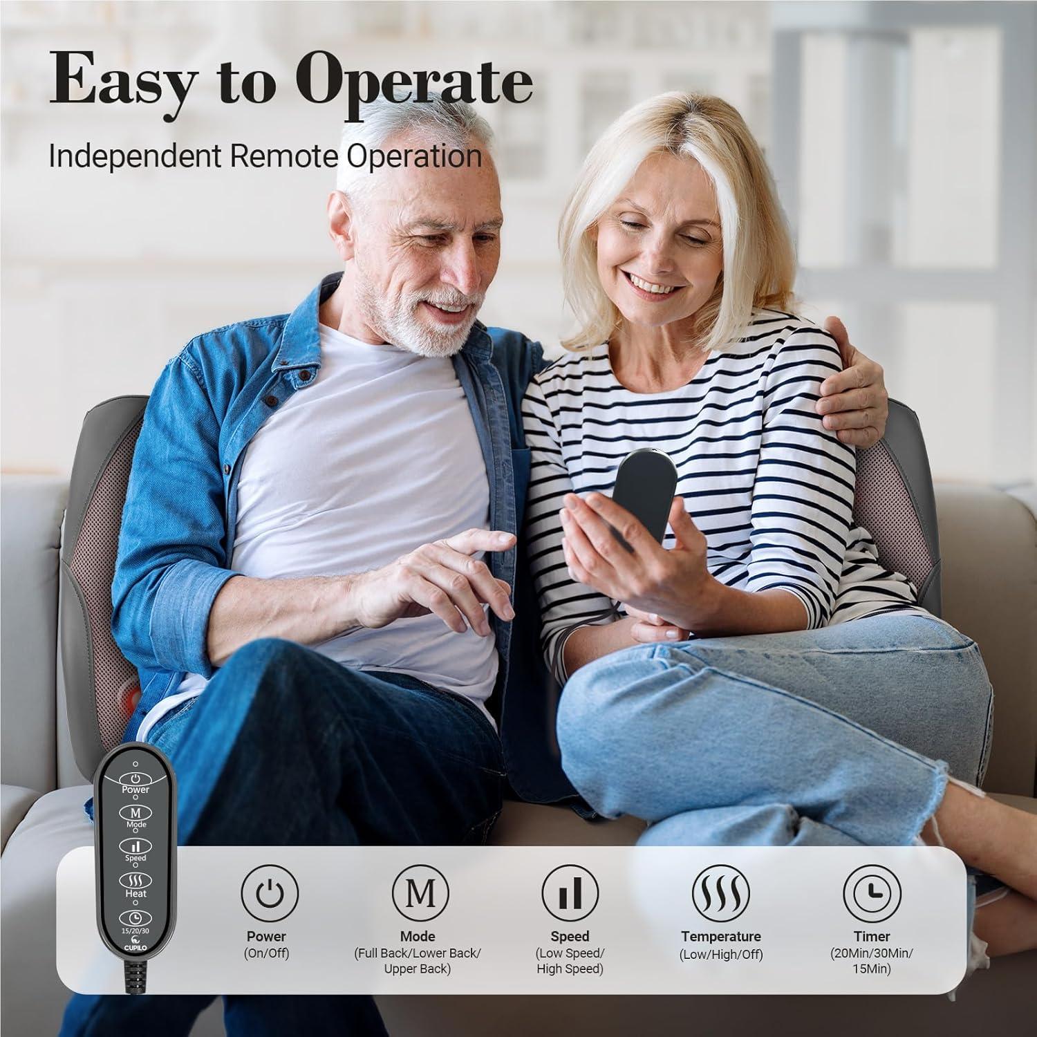 Masajeador de Espalda Baja CuPiLo CPL-2243 3D Amasado Shiatsu