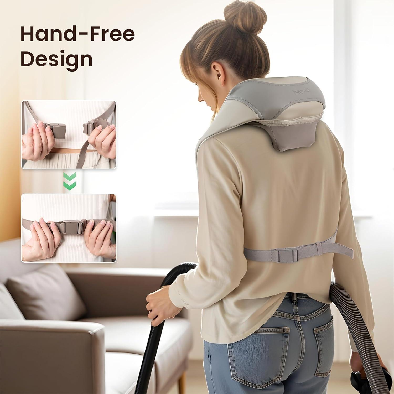 Masajeador de Cuello y Hombros Heycool con Calentamiento de Grafeno