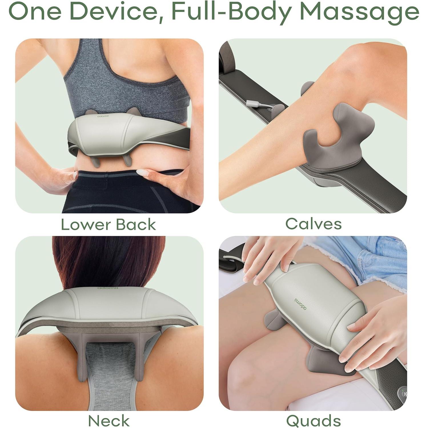 Masajeador Eléctrico de Cuello y Espalda Adomii 4D Inalámbrico