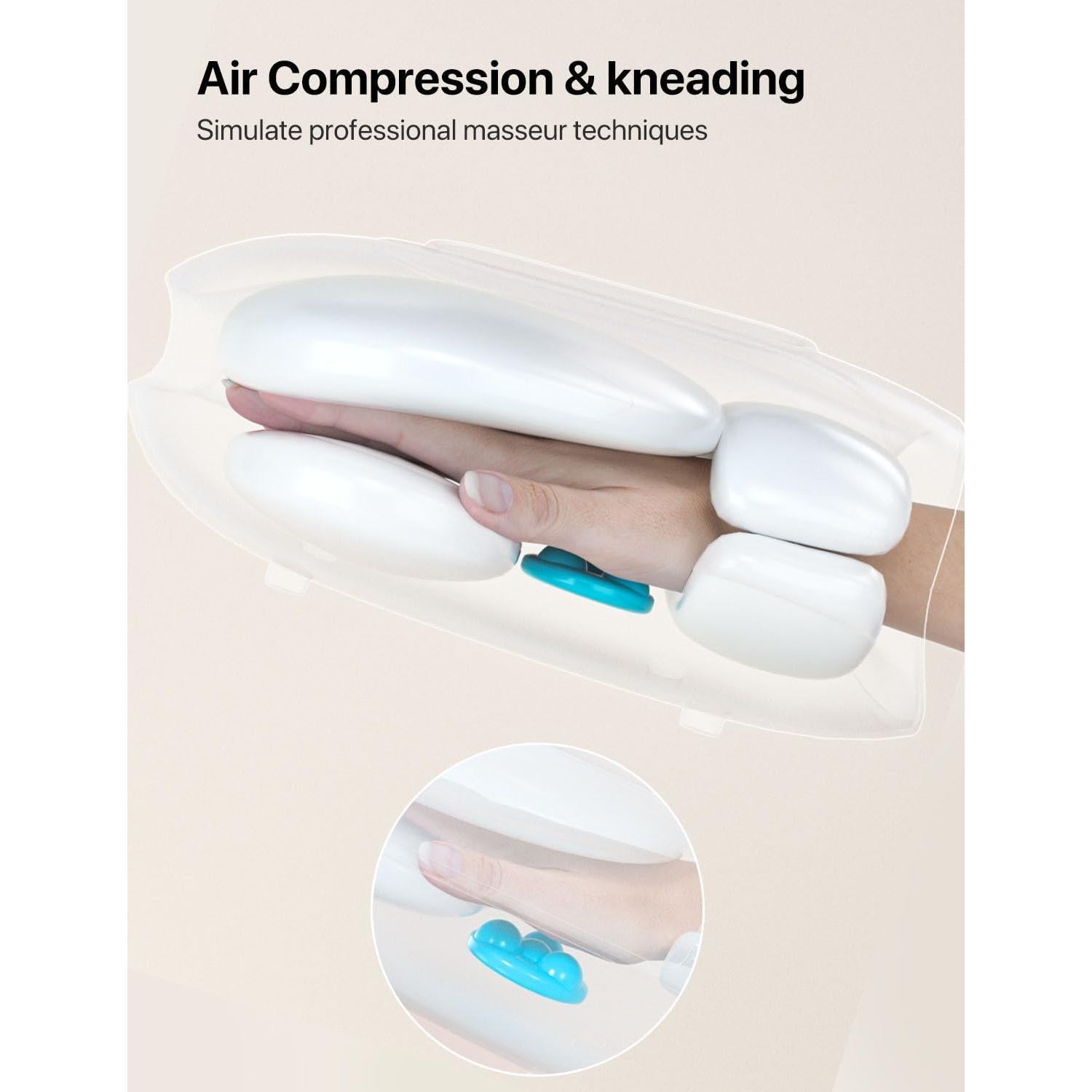 Masajeador de Mano Eléctrico ALLJOY con Calor y Compresión